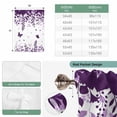 thumbnail image 6 of Purple Spring Botanical Tie Up Curtains for Windows, Adjustable Balloon Window Shades, Weeping Eucalyptus Butterfly Kitchen Window Treatments Farmhouse Short Curtains with Rod Pocket 42"x45", 6 of 8
