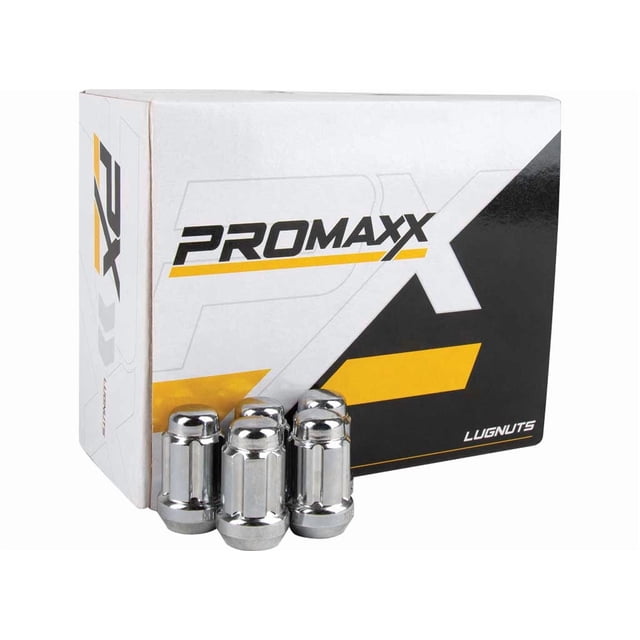 LUGNUT SPLINE Chromée 12 X 1.5 1.38 Po 5 Crampons (20 Pcs) (Inclut Clé)