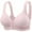 Pink, variant on YHAJDS Women's Seamless Comfortable Daily Bra， Women's Bras Everyday Bras Wireless Bra Front Closure with Wide Straps Lightly Padded Cups for Gentle Lift and Support