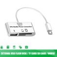 thumbnail image 4 of en 1 OTG Tipo de conexión de teléfono móvil C / Adaptador de host micro USB Lector de tarjetas SD TF para Samsung Galaxy, 4 of 9