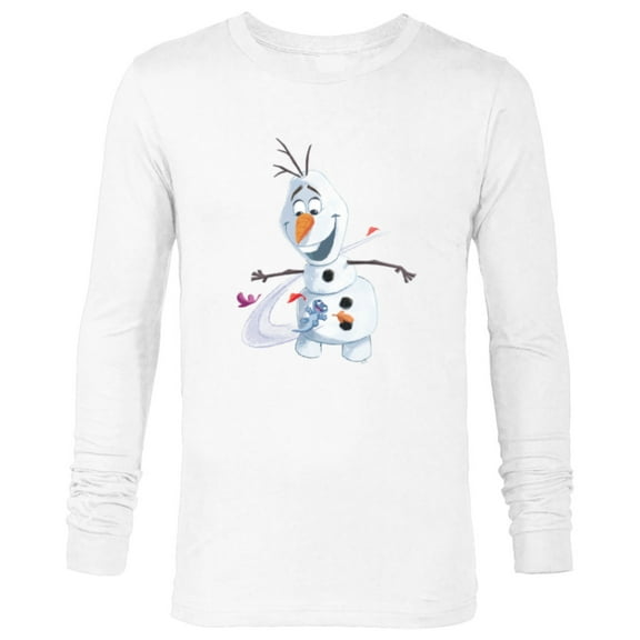 Disney Frozen 2 Olaf & Mattias Autumn Fun - Long Sleeve T-Shirt for Men - Customized-White
