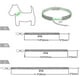thumbnail image 2 of Collar para mascotas con diamantes, colgante elástico ajustable en forma de corazón, collar para mascotas pequeño (negro), 2 of 5