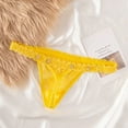 thumbnail image 3 of DIY Metal Rhinestone Letter Thong For Women's Sexy And Lace Underwear Custom plus Size Panties for Women 2x Lace Panties L Seamless Bikini Glow in The Dark Lingerie on Clearance One Size Yellow, 3 of 3