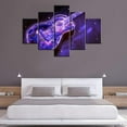 thumbnail image 4 of TISHIRON 5PCS Framed Landscape Theme Canvas Wall Art Set,50"x24" Purple Guitar Wall Canvas Art Decor, 4 of 7