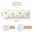 thumbnail image 3 of Honeii Chicken Print Long Body Pillowcase 20x54 in,Body Pillow Cover with Zipper,Large Body Pillowcase,Soft Bed Decorative, 3 of 7