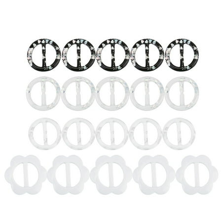

20Pcs Resin Scarf Rings Simple Silk Scarf Buckle Alloy Brooch Pin Scarf Holders
