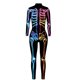 thumbnail image 4 of Halloween Skeleton Costume Jumpsuit with Front and Back Skeleton Bone Print for Women BAX185 XL, 4 of 4