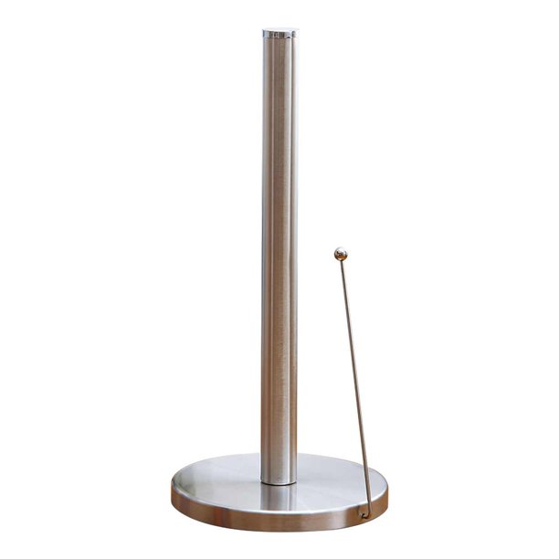 Portarrollos De Papel Soporte De Rollo De Papel De Seda Vertical De Acero Inoxidable De Tejido De Ahorro De Espacio Con Barra De Fijación Para La Sala De Estar Del Hogar Sweethay HA014928-00