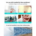 thumbnail image 3 of Window Privacy Film,Dark Blue Coral UV Sun Blocking Window Tint Film Heat Control One Way Blackout Window Film,Spring Summer Coastal Nautical Ocean Beach Non Adhesive Static Cling Sticker 23.6x59 In, 3 of 7