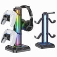 thumbnail image 1 of Soporte para auriculares KDD RGB con 9 modos de luz y soporte para controlador, 1 of 7