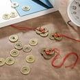 thumbnail image 7 of 16 Sets Fortune Coins, Topboutique Feng Shui Coins, Chinese Lucky Coins with Red String, Good Fortune Coins, Good Luck Ornaments Decorations for Wealth and Success, Chinese Lunar New Year Gift, 7 of 7