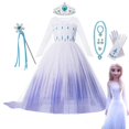 thumbnail image 1 of Disney Frozen Princess Elsa Dresses For Girls Costume Kid Cosplay Snow Queen Fantasia Mesh Clothes Carnival Birthday Party Dress2-3T(tag 100) Gao Jinjia LED, 1 of 2