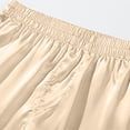 thumbnail image 6 of RYDCOT Mens Satin Boxer Shorts Silk Pajama Bottom Lounge Sleep Shorts for Men Beige, 6 of 7