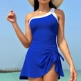 thumbnail image 3 of Robes de Bain pour Femmes, One Piece Robe de Bain Maillots de Bain pour Femmes One Robes de Bain à Épaules Jupe Maillot de Bain avec Bas Maillots de Bain P-2TG Maillots de Bain Femme Liquidation, 3 of 3