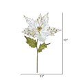 thumbnail image 2 of Vickerman OF160911 Potence de Fleur Poinsettia Crème, 26 & 13 Po., 2 of 3