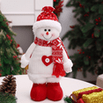 thumbnail image 6 of HHVB Christmas Decoration 3PCS Large Standing Snowmen, Elk, Santa Claus Plush Doll with Retractable Spring Legs for Christmas Ornaments Home Holiday Decoration Xmas Gift, 6 of 9