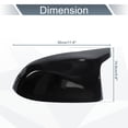 thumbnail image 4 of Cubiertas de Espejo Lateral Izquierda y Derecha para Reemplazo de BMW X5 F15 X6 F16 X3 F25 LCI X4 F26 2014-2018, Capucha de Espejo de Puerta en Negro Brillante, 4 of 7