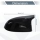thumbnail image 4 of Cubiertas de Espejo Lateral Izquierda y Derecha para Reemplazo de BMW X5 F15 X6 F16 X3 F25 LCI X4 F26 2014-2018, Capucha de Espejo de Puerta en Negro Brillante, 4 of 7