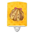 thumbnail image 1 of Carolines Treasures BB8172CNL Sea Shell Yellow Polkadot Ceramic Night Light, 1 of 1