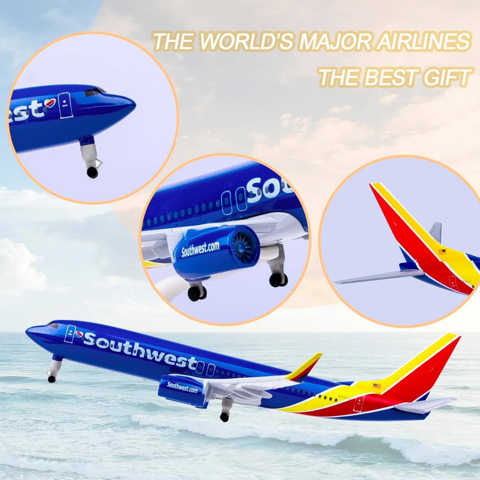 B737 Model Airplane by Southwest Airlines Addition Aviation Collection