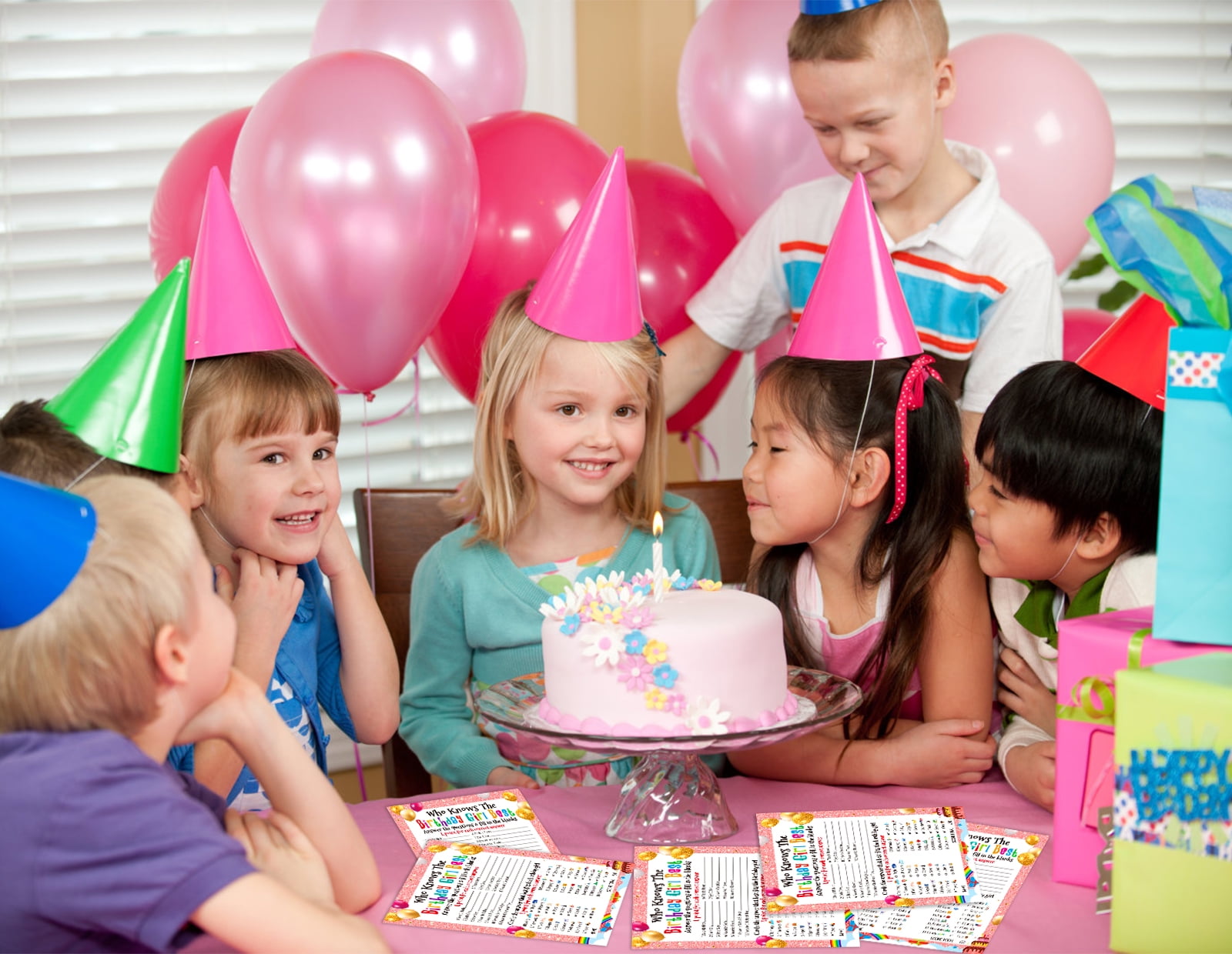 Buy WaaHome Who Knows The Birthday Girl Best Game Cards,50Pcs Birthday