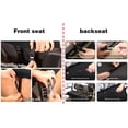 thumbnail image 3 of 10L0L Golf Cart Front + Rear Seat Cover Set for EZGO TXT RXV & Club Car DS 4 Passenger Models,Breathable Washable Polyester Mesh Cloth Seat Cover-Gray Black (S+XS), 3 of 9