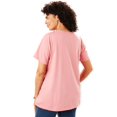 thumbnail image 4 of Woman Within Eyelet Bib Henley Tee, 4 of 5