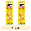 (2 pack) Pringles Elote Mexican Street Corn Potato Crisps Chips, Lunch Snacks, 5.5 oz Canister