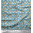thumbnail image 1 of Soimoi Cotton Duck Fabric Triangle Geometric Print Fabric by the Yard 42 Inch Wide, 1 of 3