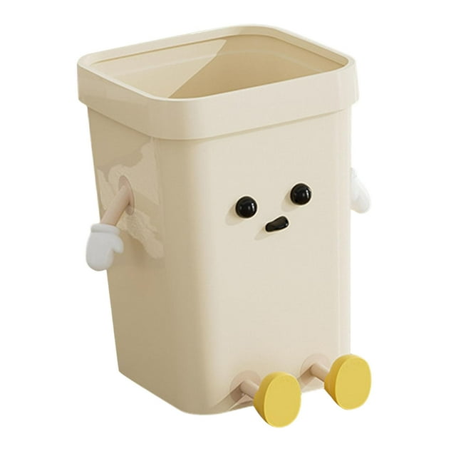 Rongfmy Creative Trash Can Cartoon Rubbish Container for Living Room Bathroom Office Small Sitting