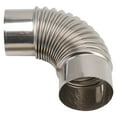 thumbnail image 4 of Tuyau de Cheminée Coudé, Extension de Cheminée Résistante à la Corrosion Antirouille pour Cheminée de Chauffage, 4 of 7