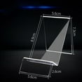 thumbnail image 2 of 10Pcs Acrylic Counter Display Stand Acrylic Mobile Phone Stand Lazy Stand Base, 2 of 5