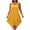 Gold, variant on Antinious Women Plus Size Sleeveless Round Neck Solid Casual Elegant Dress