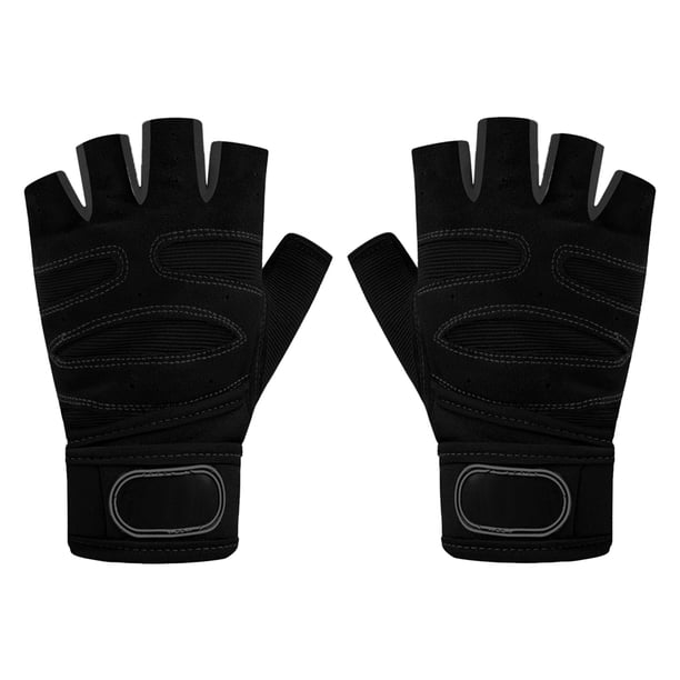 Guantes de bicicleta engrosados medio dedo guantes de bicicleta amortiguadores antideslizantes transpirables carretera de montaña