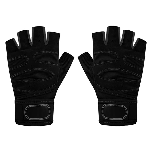 Guantes de bicicleta engrosados medio dedo guantes de bicicleta amortiguadores antideslizantes transpirables carretera de montaña
