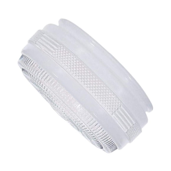 Pantalla para lámpara Satco 15 cm de vidrio blanco tipo tambor, adaptador de 15 cm