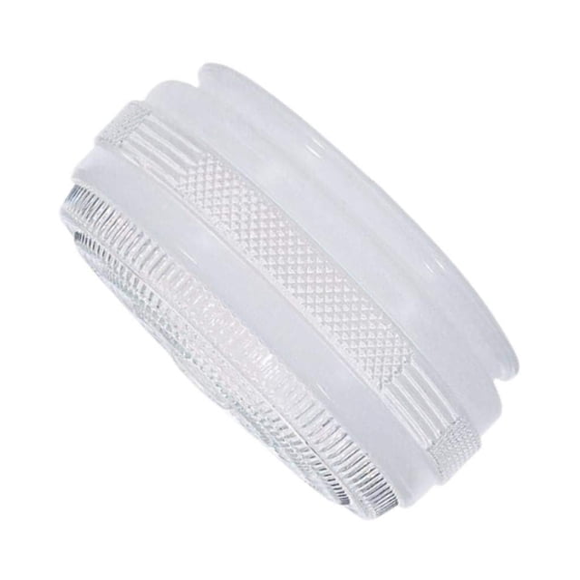 Pantalla para lámpara Satco 15 cm de vidrio blanco tipo tambor, adaptador de 15 cm