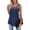 Blue, variant on Women's Tanks Leopard Print Sleeveless Loose Ruffle Tank Blouse Tunic for Women Sleeveless Top for Everyday Wear Grey XXL