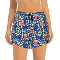 thumbnail image 2 of Goofa Cute Popcorn Printed Women 2 in 1 Running Shorts,Quick Dry Athletic Workout Shorts,High Waisted Athletic Shorts with Liner Pockets-Large, 2 of 9