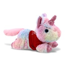 DolliBu I LOVE YOU Sunday Rainbow Unicorn Cotton Candy Plush - Cute Stuffed Animal with Red Shirt For Valentine, Anniversary, Date, Boyfriend, or Girlfriend Gift - 10.5 Inches
