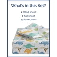 thumbnail image 3 of CGK Linens 3-Piece Cute & Cozy Kids Sheet Set - Twin Size Kids Bedding With Vibrant Designs For Boys, Girls, Teens, Toddler, Roaring Dinos, 3 of 7