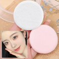 thumbnail image 3 of Velvet Powder Puff Round Satin Loose Powder Puff Beauty Tool P7s9, 3 of 7