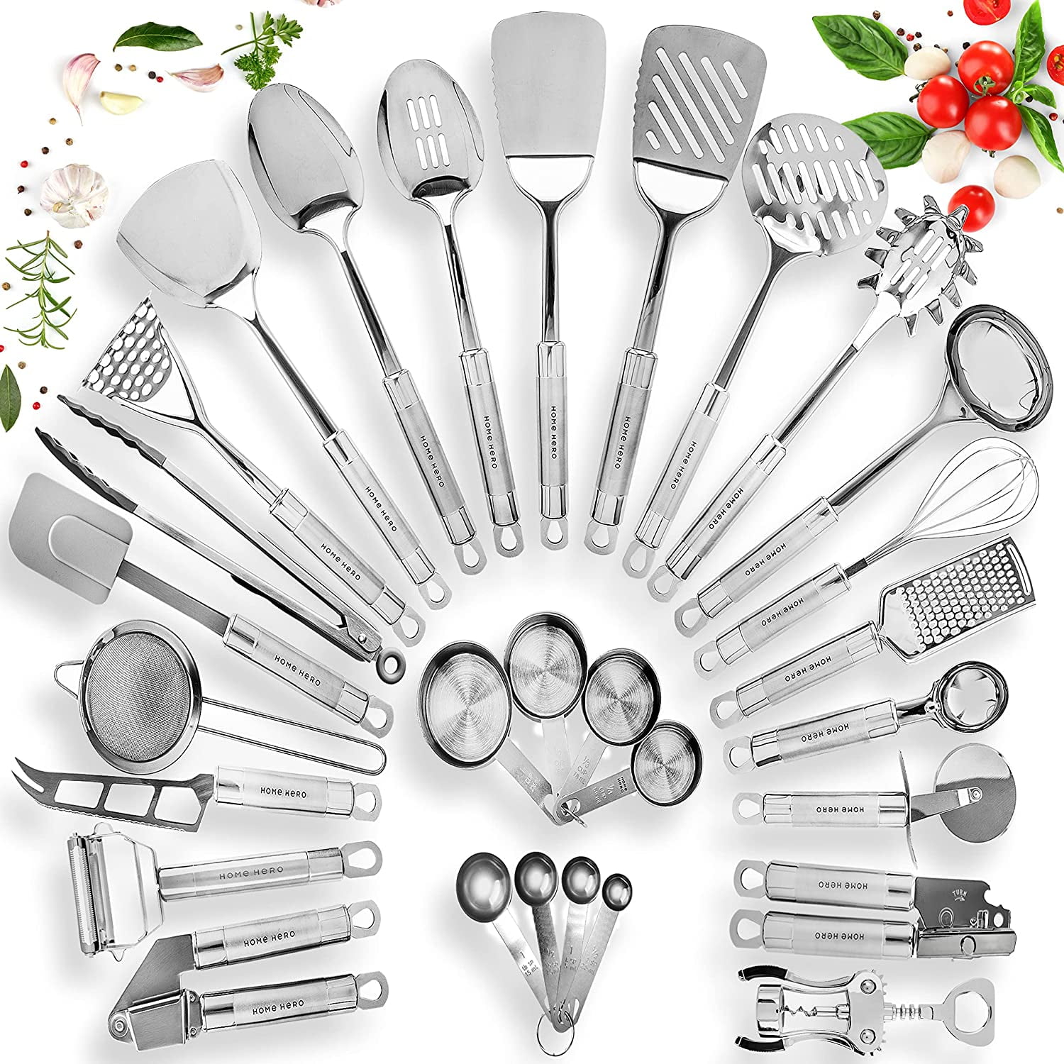 29 pcs Kitchen Utensils Set Cooking Utensils Set,Stainless Steel