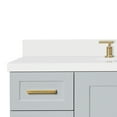 thumbnail image 4 of Ariel Taylor 49 In. Oval Sink Vanity With White Quartz Countertop In Grey, 4 of 10