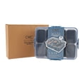 thumbnail image 5 of Cook with Color 8-Compartment Snack Box Food Storage Carrier, Charcuterie Container with Ice Pack, Portable and Dishwasher Safe, Leak Proof, Blue, 5 of 10
