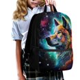 thumbnail image 3 of HUIACONG Galaxy Wolf School Backpack for Primary Students Large Capacity Ergonomic Breathable Adjustable Straps for Boys Girls Ages 6‑18 Daily Use, 3 of 6