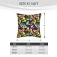 thumbnail image 4 of Haiem Butterfly Wild Insect Print Velvet Soft Solid Decorative Square Throw Pillow Covers Set with Elegant Piping Christmas Cushion Case for Sofa Bedroom Car-16"x16", 4 of 8