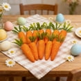 thumbnail image 4 of CuiLiyq 12 Pcs Easter Artificial Carrots Decorative, Orange Foam Carrots Simulation Artificial Vegetables for Home Kitchen Decor Spring Easter Basket Bunny Wreath DIY Crafts Photo Props, 4 of 6