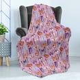 thumbnail image 4 of Butterfly Soft Flannel Fleece Throw Blanket, Exotic Unique Emperor Butterfly Composition with Various Color and Sized Wings, Cozy Plush for Indoor and Outdoor Use, 50" x 60", Multicolor, by Ambesonne, 4 of 5