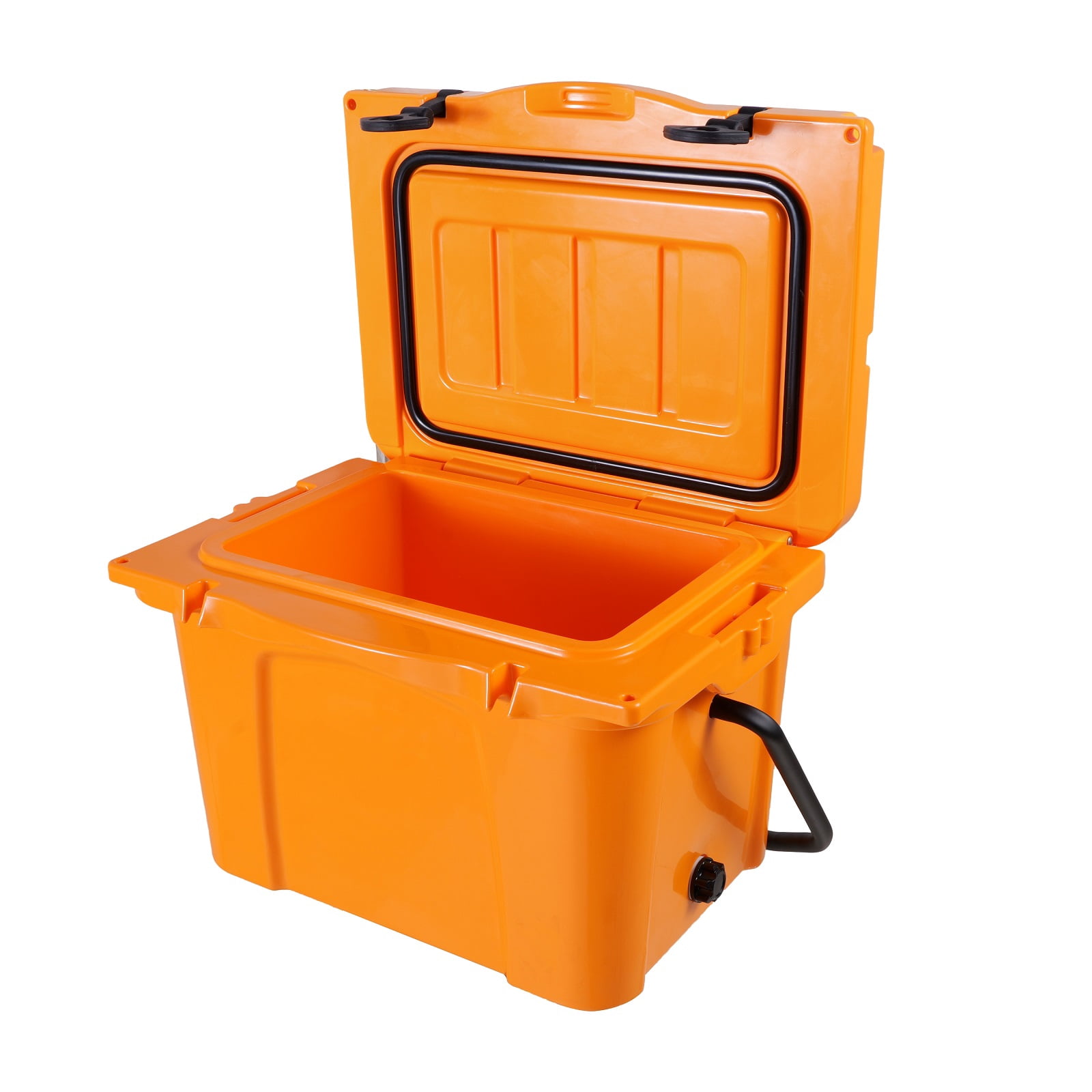 25QT Portable Insulated Hard Cooler with Bottle Opener, Cup Holder and Built-in Ruler, Ideal for Travel, Beach, Camping and Fishing